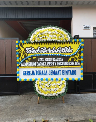Papan Bunga Duka di Asparaga